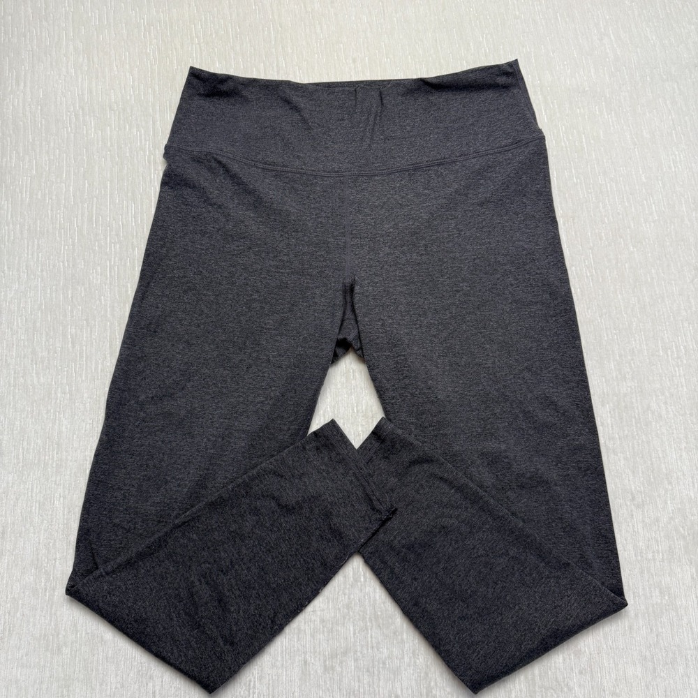 Quince Leggings Womens XL Gray Heather High Waisted Athletic Gym Workout Pull On